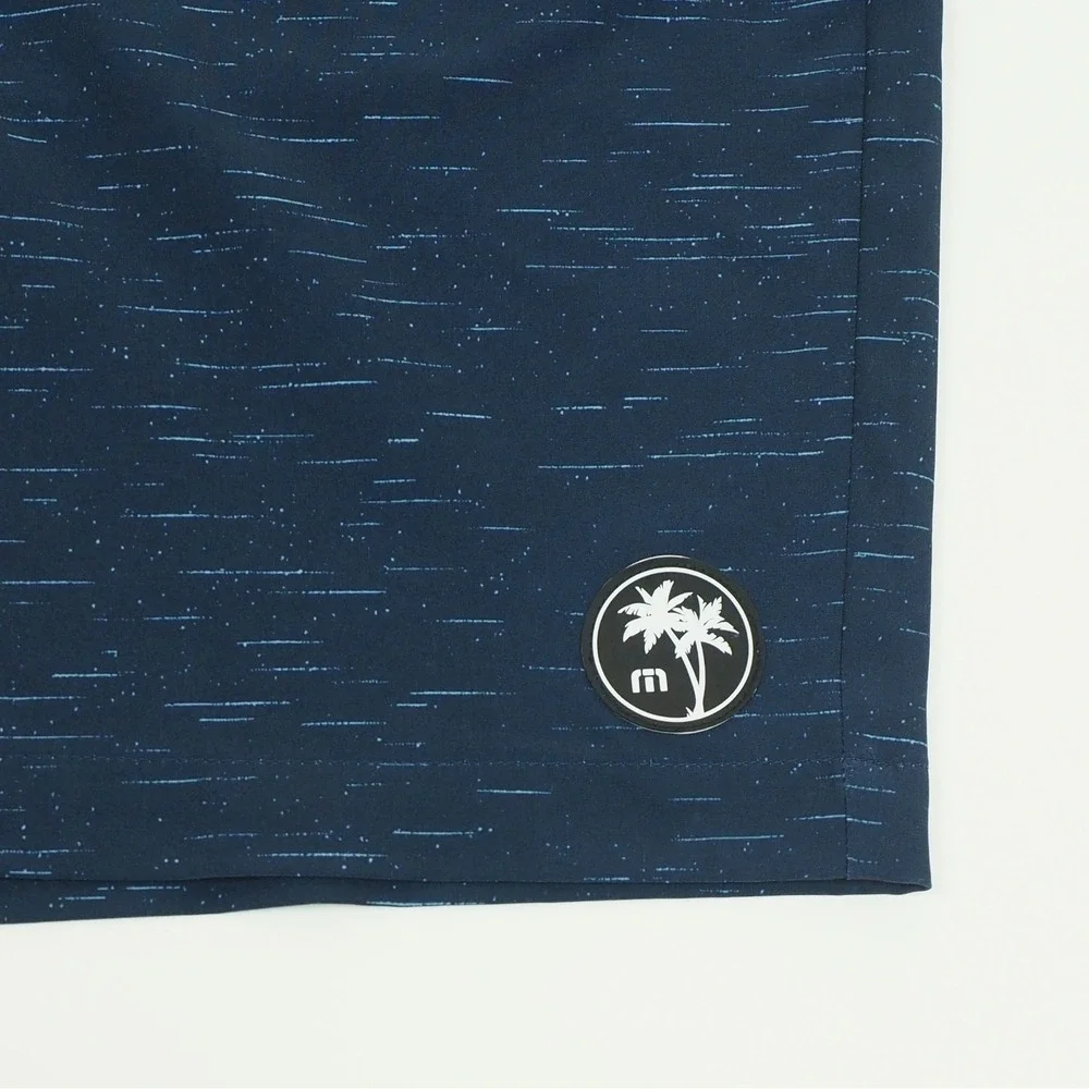 New Travis Mathew Solo Trip Hybrid Golf Chino Shorts Mens 38 Navy Blue Stretch